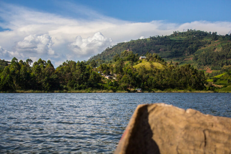 view from canoe